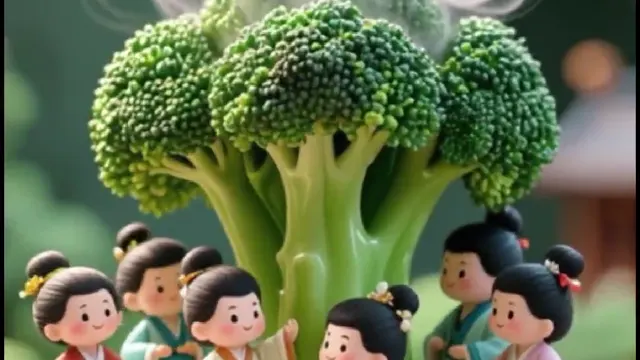 生成微缩小人国美食动画视频